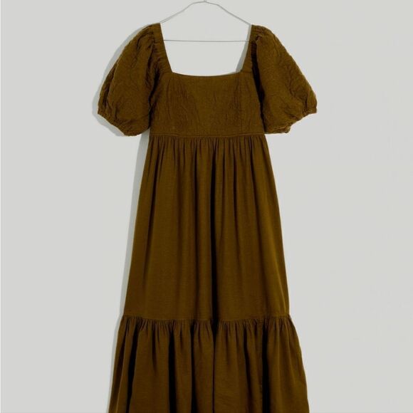 Madewell Quilted Tiered Midi Dress - Picture 12 of 12